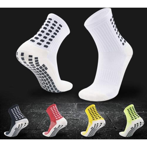 Sports Anti Slip Soccer Socks Cotton Football Men Socks Calcetines Silicone Suction Cup Grip Anti Slip (Type Same As The Trusox)