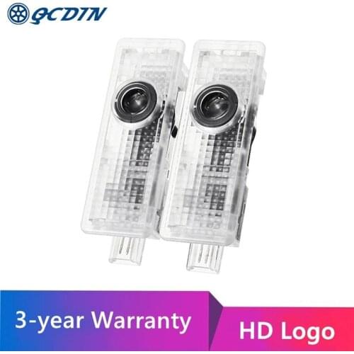 QCDIN For XK XE LED Car Door Welcome Logo Light Laser Decoration Shadow Projector Light for XE XJ XK F-type S-type