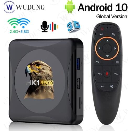 New HK1 RBOX R1mini Smart TV Box Android10 4GB 64GB Rockchip RK3318 Wireless 2.4G&5.0G Dual WIFI BT4.0 4K HD Set Top Box PK R1