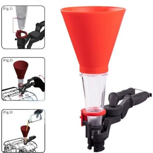 Universal Auto Oil Filling Funnel justable Oil Filler for Auto Car Vehicle Truck Motorcycle Gasoline Engine Oil Refueling Funnel