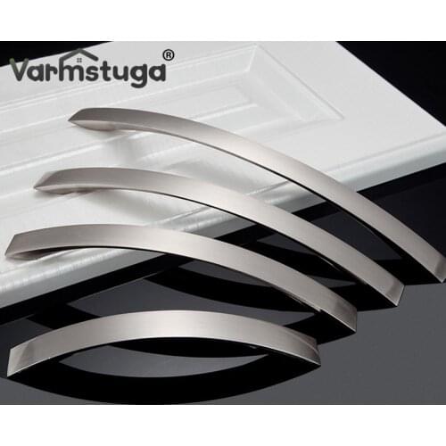 VARMSTUGA 96mm~224mm Cabinet Handles Knobs Aluminum Alloy Door Kitchen Knobs Cabinet Pulls Drawer Furniture Handle Hardware