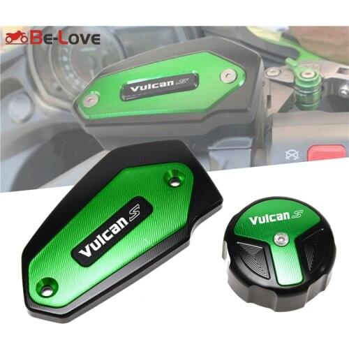 New Model Motorcycle CNC Rear & Front Brake Fluid Reservoir Cap Cylinder cove For KAWASAKI Vulcan S 650 VN650 2015-2021 2020