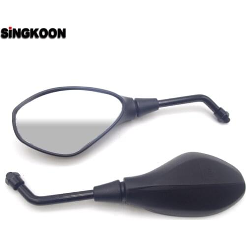 Universal Motorcycle Side Mirror Rear View Mirrors Black retrovisor moto FOR royal enfield suzuki gsr 600 aerox piaggio mp3