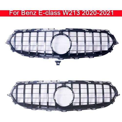 Car styling Middle grille For Mercedes-Benz E-class W213 2020-2021 GT Style Auto front bumper grill Center vertical bar Grille