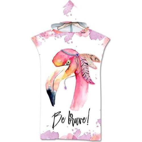 Toucan hooded bath towel cartoon kids wearable bath towel travel sports microfiber fabric towel Shawls designers towel