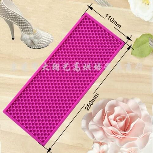 Big silicone Mat 250x100mm,Pearl shape sugar Lace Mould For Cake Decorating,Silicone Cake Decorating Molds