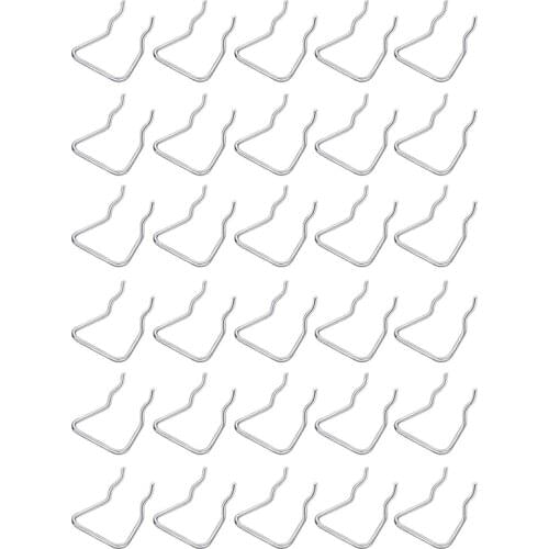 30Pcs Pegboard Plier Holders, Stainless Steel Double Loop Pegboard Hooks Accessories Shelving Display Hooks for Store