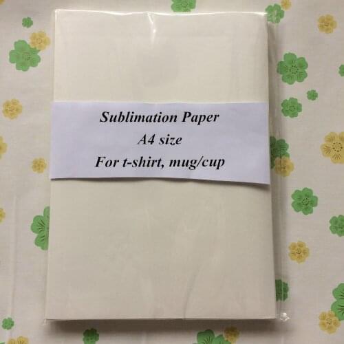 For heat transfer machine, (100 pieces/lot) good performance and free shipping, A4 t-shirt sublimation paper