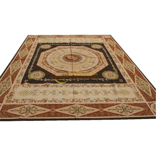 Needlepoint rug large carpet hand made rug wool area rug rug european