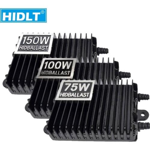 HIDLT 1 PCS High Power 75W 100W 150W HID Xenon Ballast AC 12V Auto Headlight Slim Electronic Ballast Block Ignition Car Styling