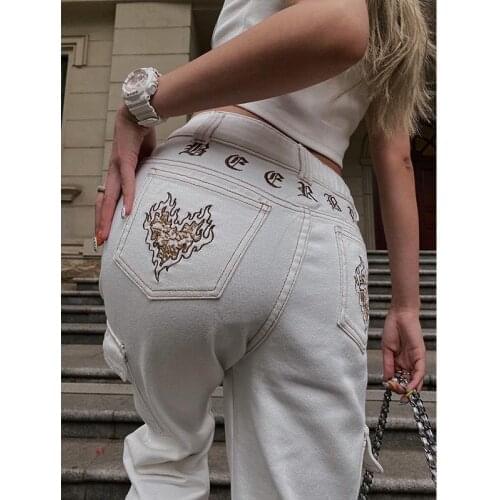 Женские высокие джинсы HUITAOYIWU China At AliExpress