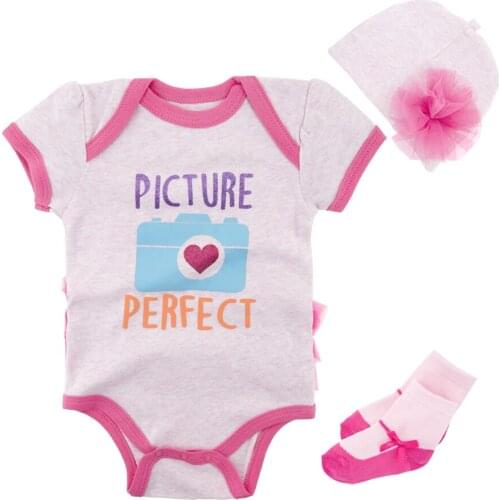 Kavkas Kids Girls Clothes Set 3 4 pcs Newborn Cotton Jumpsuit Summer Short Sleeve 0-12m Children Clothing Set