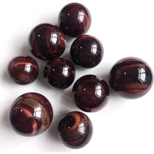 China Natural Red Tiger Eye Quartz Crystal Spheres Balls Polished Healing Home furnishings gift
