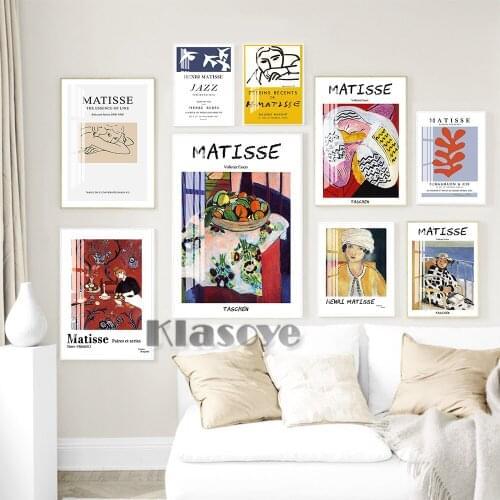 Matisse Famous Classic Poster Retro Art Canvas Painting Exhibition Museum Prints Abstract Wall Picture Modern Home Room Decor