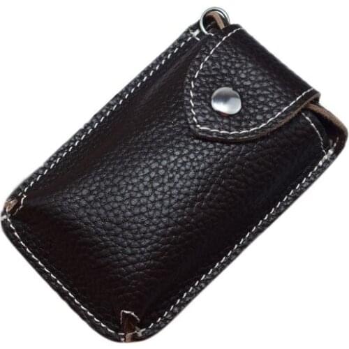 28GD Women Men Leather Car Keychain Card Holder Wallet Case Key Organizer Bag keyring