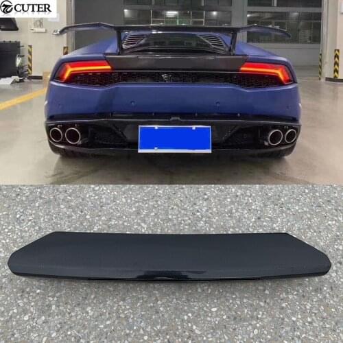 LP610 LP610-4 LP580 Carbon Fiber FRP Rear Trunk Spoiler cover For Lamborghini Huracan LP610-4 2015