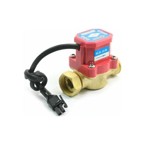 0.75-5L/Min 120W 1/2PT Thread Brass Water Heater Flow Rate Sensor Counter