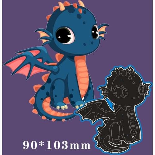 Metal Cutting Dies Little dinosaur New Scrapbook paper decoration template Embossing DIY Paper Card Craft 90*103mm
