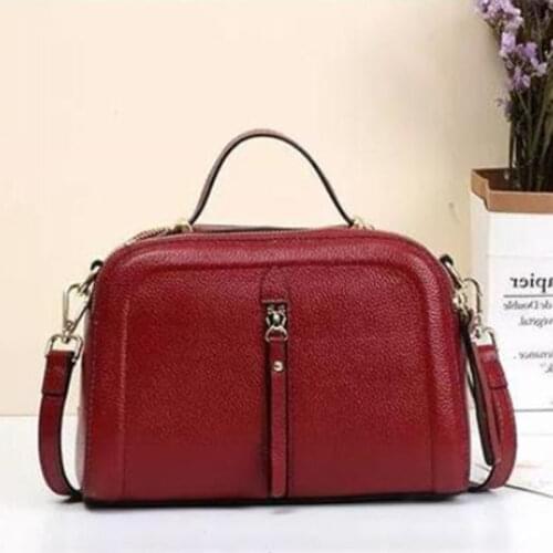 Fashion Leather Cowhide Vintage Women Bag Brand High Quality Luxury Soft Cowhide Shoulder Bags Large Capacity Handbag