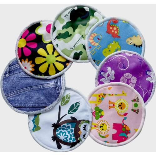 2016 pororo 30 colors PUL printed waterproof breast pad, Bamboo reusable nursing pad for mum, breast nursing pads 24pcs/lot