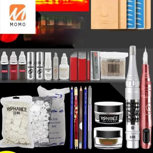 Eyebrow Tattoo Set Semi-Permanent Eyebrow Tattoo Learning Practice Skin Supplies Professional