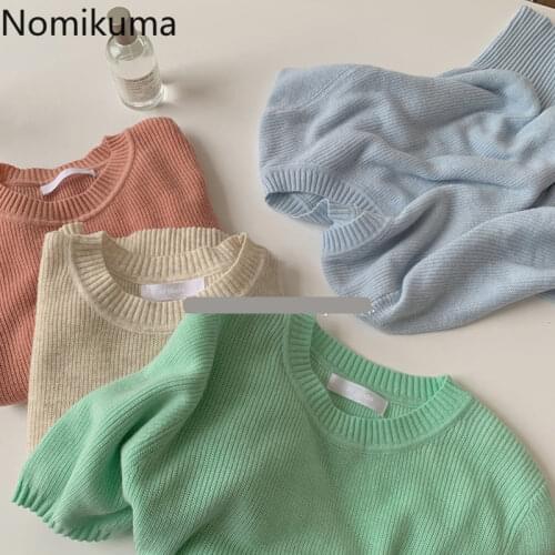 Женские трикотажные футболки Nomikuma China At AliExpress