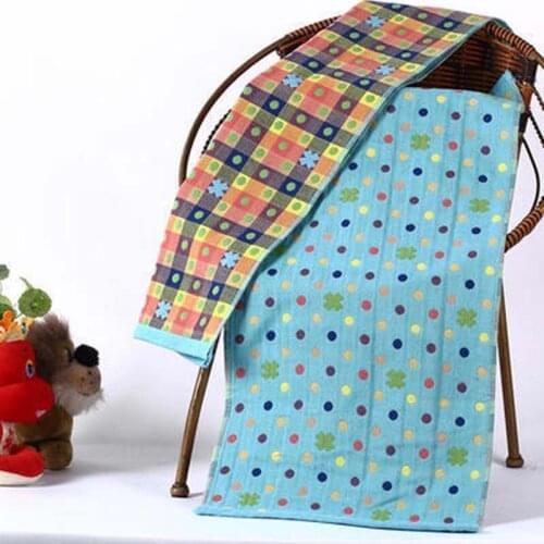New Arrival Comfort 100% Cotton Cute Baby Face Towel With Cartoon Embroidery Newborn Face Towels 34*76 cm