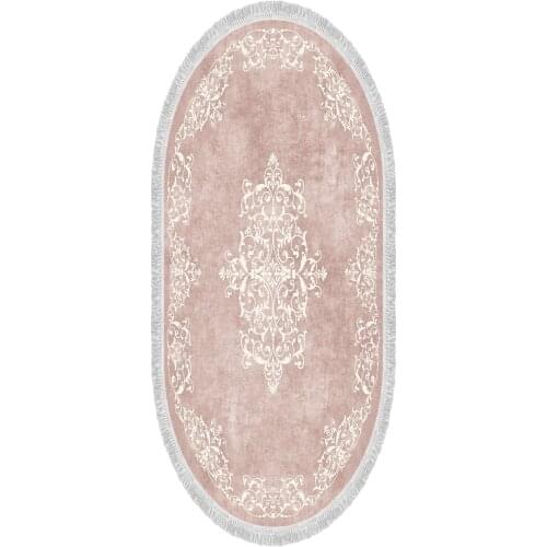 80 cm 200 cm Decorative Washable Non-Slip Bottom Oval Living Room Rug