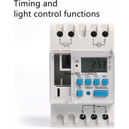 Time Control Switch Timer Sensor Optical Sensing Switch Photo Switch 220V