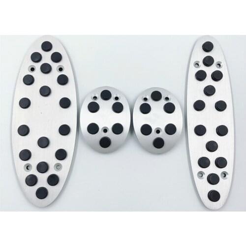 Brake Fuel Gas Pedal Foot Rest Pad Non-Slip Covers For BMW Mini Cooper 2007-2016 With Logo