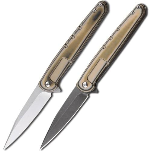 Portable D2 Blade G10 Sharp Handle Outdoor Camping Tactics Hunting Self-Defense EDC Tool Multifunctional Fruit Folding Knife