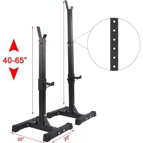Adjustable Squat Rack Sturdy Steel Squat Barbell Free Bench Press Stands Gym/Home Gym Portable Dumbbell Racks Stands