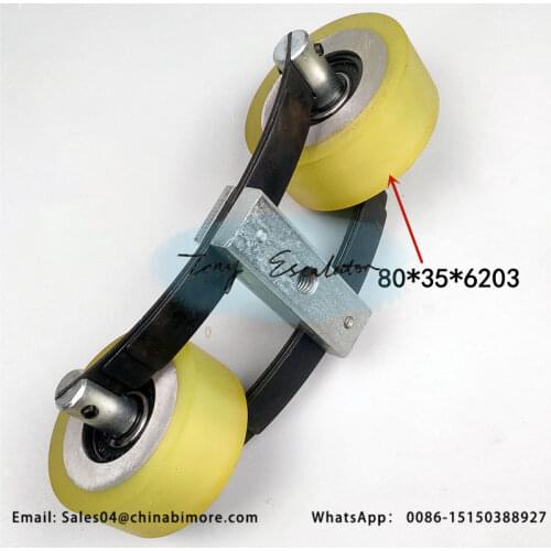 Escalator Handrail pressure chain Roller 80*35*6203 assembly for OTIS SJEC escalator roller parts