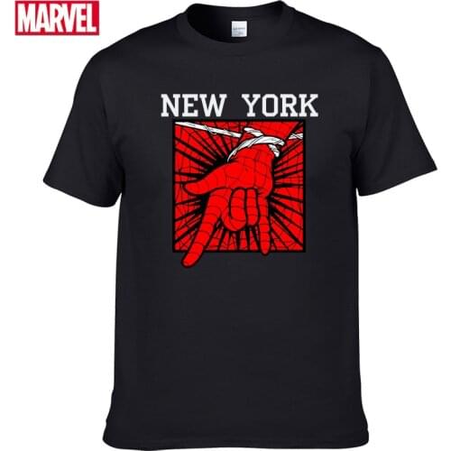 Marvel The Avengers spiderman t shirt Comfortable Breathable 100% cotton Fashion clothes for teens Summer Tops t shirt men #100
