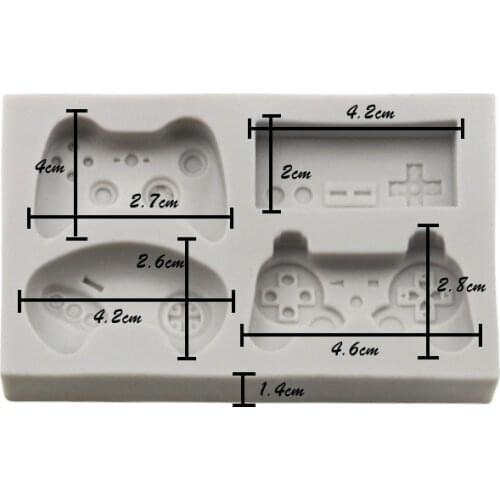 Game handle fondant silicone mold cake decoration handmade drop mold DIY baking chocolate