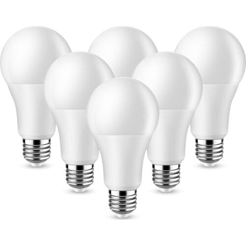 A60 15W E27 6PCS New Arrival Top Fashion Ce 2835 Focos Led Bubble Ball Bulb A60 Energy Saving Lamp for Indoor Lighting