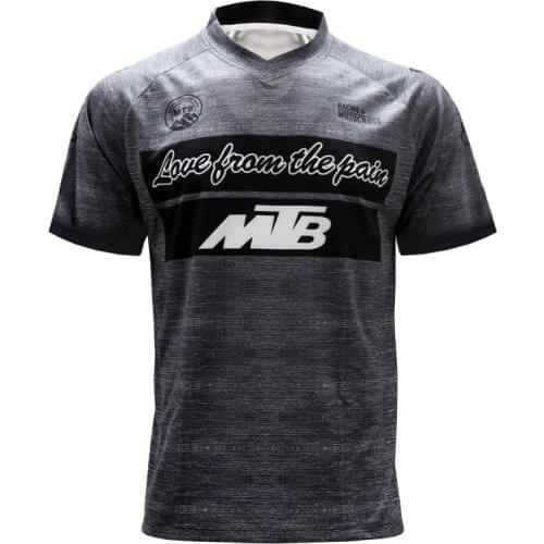 MTB Jerseys New Black Geometric Cycling Men Jersey Bicycle Locomotive Shirt Downhill bike Jersey Motorcycle Jersey short sleeve