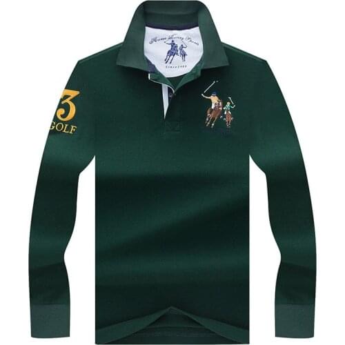 VIYUGUO Long Sleeve Polos For Men