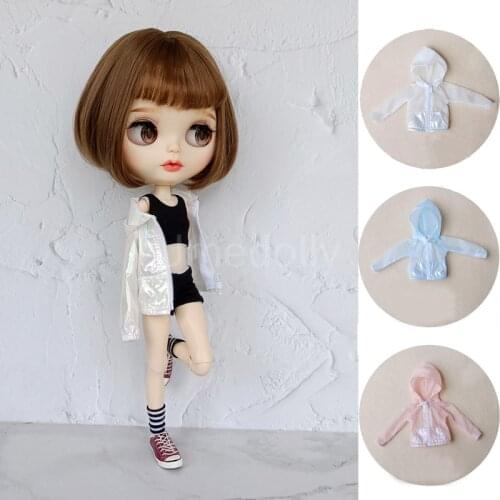 High Quality Handmade Simulation Dolls UPF UV Sun Protection Clothing for Blyth, BJD, Barbies Doll Coat Clothes Accessory Toy