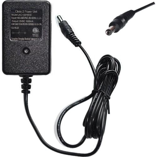 With Light Prompt Round Hole 12V Childrens Electric Car Charger, 12V1000ma Power Adapter for Ride On Toys, 12V Battery Charger