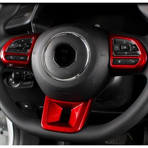 3pcs for MG5/MG6 2021 Steering wheel Key Decorative frame Carbon fiber pattern