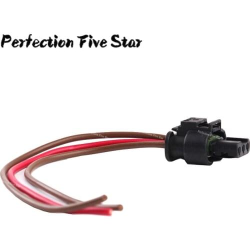 3C0973203 For VW Jetta Touareg 2007-2012 For Audi A3 Q7 2008 2009 2010 Flat Housing Connector Plug 3-pin Wiring Harness