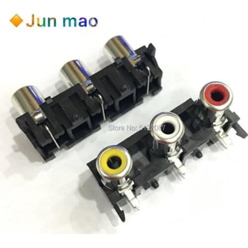 5 PCS RCA - 305 three lotus AV3-8.4-5 amp socket audio socket 3 holes