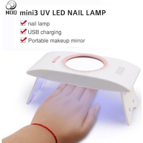 NOQ 8pcs Leds Nail Dryer For Manicure UV LED Nail Lamp With Mirror Drying Gels Polish Nail Machine Nail Art Tools