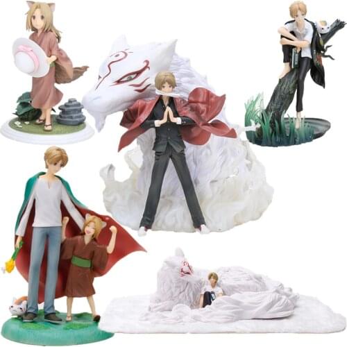 Anime Natsumes Book of Friend Natsume Yuujinchou figure Toys Natsume Takashi Madara Nyanko Sensei Little Fox PVC Figure Toys