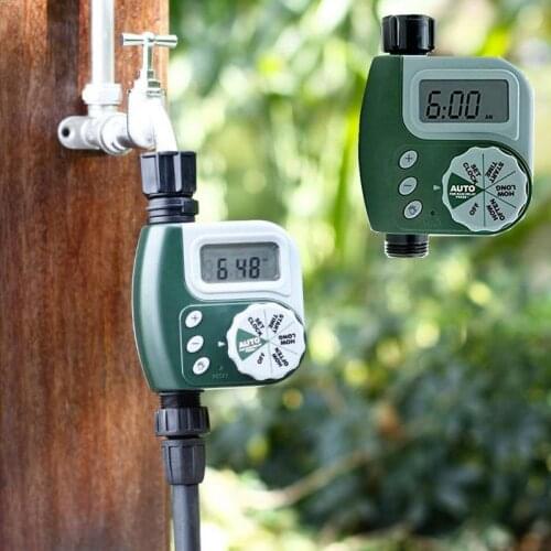 1PCS Automatic Water Garden 1-Outlet Irrigation Controller Hose Faucet LCD Display Timer Outdoor Garden Watering Sprinkler Timer