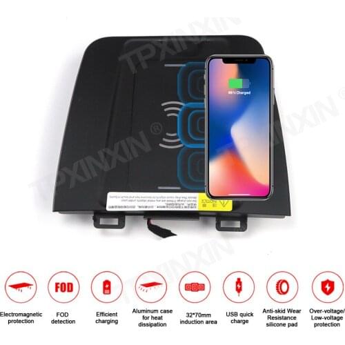 TPXINXIN QI Car wireless charger for Mazda 3 (low) 2015-2018 Intelligent Infrared Fast Sensitive Charging Phone Holder