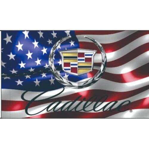 Car flag cadillac flag 3ftx5ft polyester 100% 0574