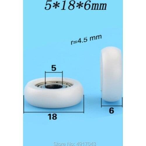 Free Shipping 10 pcs 5*18*6 high quality 695zz bearing small roller wheel bearing wheel OUTER 18MM round pulley