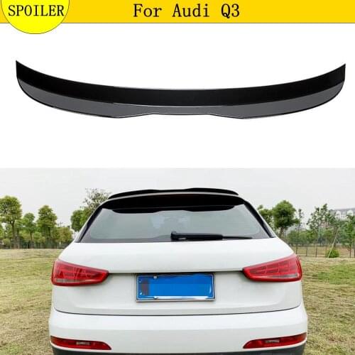 Black Piano Paint Rear Roof Spoiler Window Wing Fit for Audi Q3 Hatchback 2013 - UP